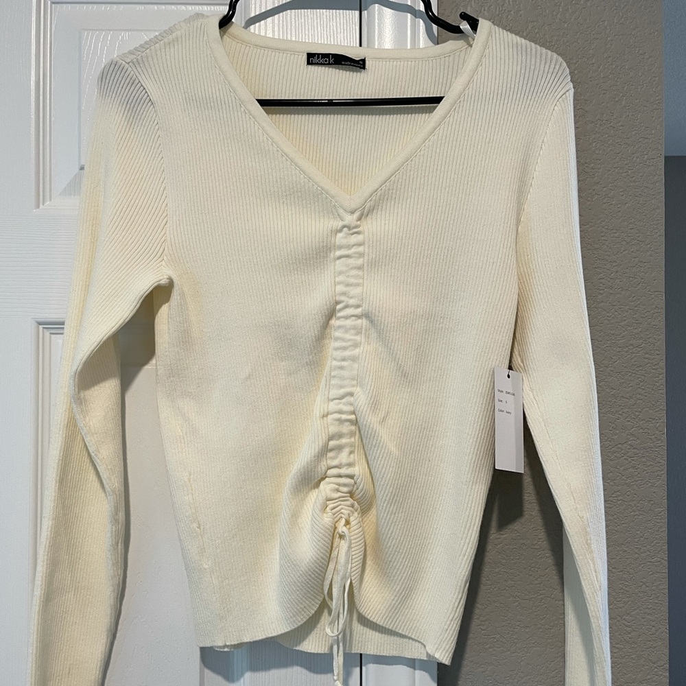 Ivory Long Sleeved Sweater